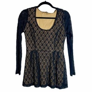 Catherine Malandrino Ladies Black Lace Top